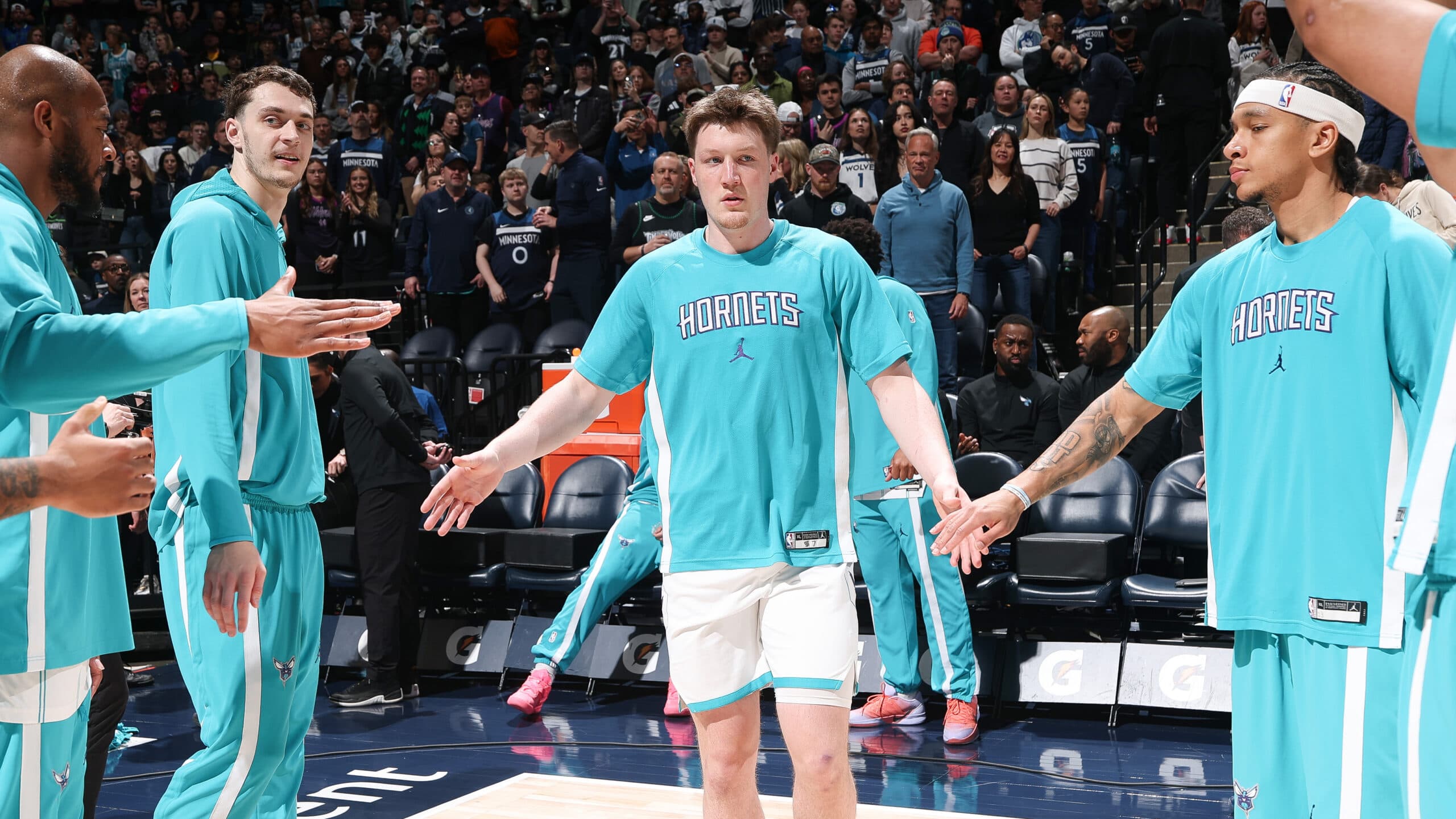 Outdoor basketball court seen from above