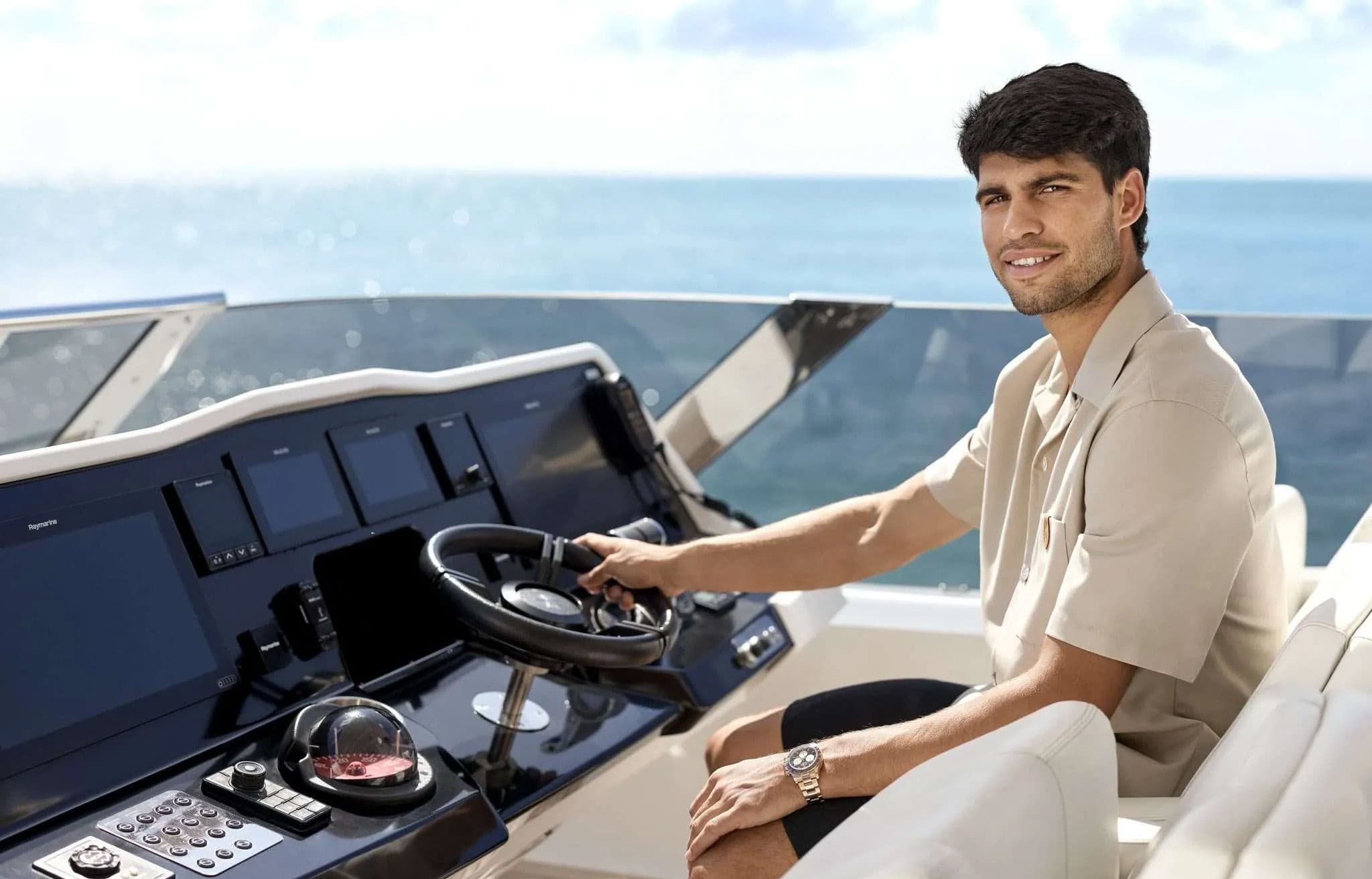 Tennis court prepared for play